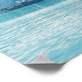 Landschaftsfotografie Lake Mountain Blue Slowenien Poster (Ecke)