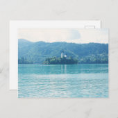 Landschaftsfotografie Lake Mountain Blue Slowenien Postkarte (Vorne/Hinten)