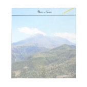 Landschaftsfotografie Notizblock. Notizblock (Vorderseite)