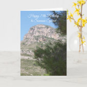 Landschaftsfotografie Personalisiert 75. Geburtsta Karte (Gelbe Blume)