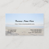 Landschaftsfotografie, Strand, Meer, Himmel Visitenkarte (Rückseite)