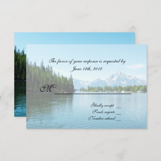 Landschaftsfotografie UAWG Hochzeit Einladungen. RSVP Karte (Vorne/Hinten)