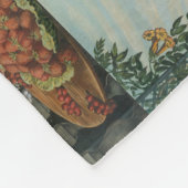 Landschaftsfrucht und Blume Antiquitätenklassik Fleecedecke (Ecke)
