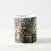 Landschaftsfrucht und Blume Antiquitätenklassik Kaffeetasse (Mittel)