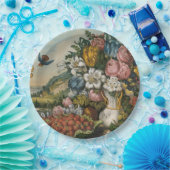 Landschaftsfrucht und Blume Antiquitätenklassik Pappteller (Party)