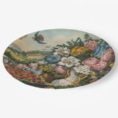 Landschaftsfrucht und Blume Antiquitätenklassik Pappteller (Schrägansicht)