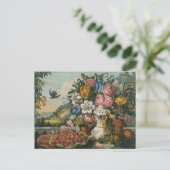 Landschaftsfrucht und Blume Antiquitätenklassik Postkarte (Stehend Vorderseite)