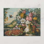 Landschaftsfrucht und Blume Antiquitätenklassik Postkarte (Vorderseite)