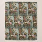 Landschaftsfrucht und Blume Antiquitätenklassik Sherpadecke (Vorderseite)