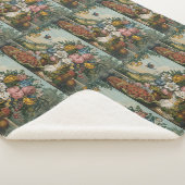 Landschaftsfrucht und Blume Antiquitätenklassik Sherpadecke (3/4)