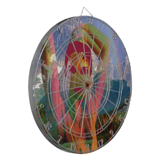 Landschaftsfusion Dartscheibe (Vorderseite Links)