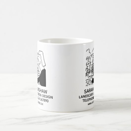 Landschaftsgartendesign oder Gartendesigner Kaffeetasse (Mittel)