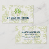Landschaftsgärtner | Baumschneider Visitenkarte (Vorne/Hinten)