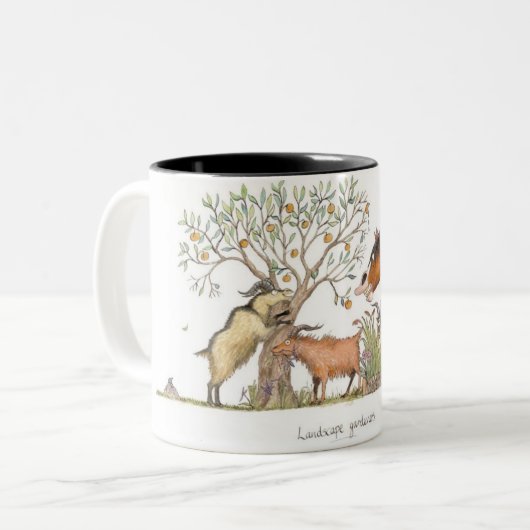 "Landschaftsgärtner" Becher Zweifarbige Tasse (Vorderseite Links)