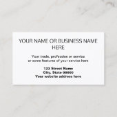 Landschaftsgärtner-Visitenkarte Visitenkarte (Rückseite)