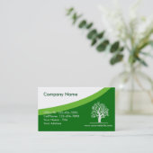 Landschaftsgärtnerbaum Visitenkarte (Stehend Vorderseite)