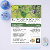Landschaftsgärtnerdienst, Gartenbauer Flyer (Einzeln)