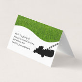 Landschaftsgärtnerei | Baumlogo Visitenkarten (Rückseite)