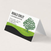 Landschaftsgärtnerei | Baumlogo Visitenkarten (Vorderseite)