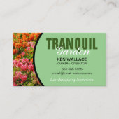 Landschaftsgärtnerei - Grünhäusergewerbe C Visitenkarte (Vorderseite)