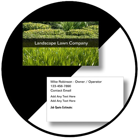 Landschaftsgärtnerei - New Business Cards Visitenkarte