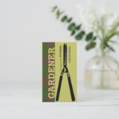 Landschaftsgärtnerei-Scheren für Gärtner Visitenkarte (Stehend Vorderseite)