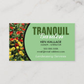 Landschaftsgärtnerei Visitenkarte (Vorderseite)