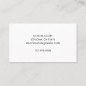 Landschaftsgärtnerei Visitenkarte (Rückseite)