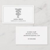 Landschaftsgärtnerei Visitenkarte (Vorne/Hinten)