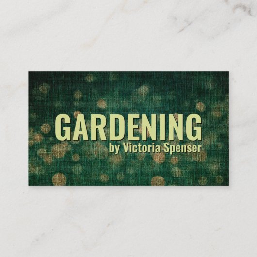 Landschaftsgärtnerin für Kommerzielle Immobilien Visitenkarte (Vorderseite)