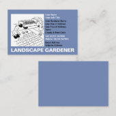Landschaftsgärtnern. Landschaftsgärtner Visitenkarte (Vorne/Hinten)