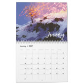 Landschaftsgemälde MITTLERE Größe Kalender (Jan 2027)