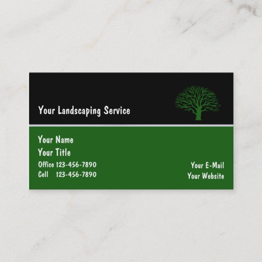 Landschaftsgeschäft Cards_6 Visitenkarte (Vorderseite)