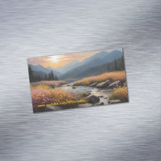 Landschaftsgeschichte Magnetische Visitenkarte (Beispiel)