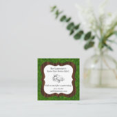 Landschaftsgestalter und quadratische visitenkarte (Stehend Vorderseite)