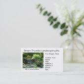 Landschaftsgestalter-und Visitenkarte (Stehend Vorderseite)