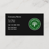 Landschaftsgestaltung das Emblem modern Visitenkarte (Vorderseite)