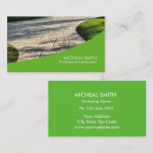 Landschaftsgestaltung den Rasen-Sorgfalt-Gärtner Visitenkarte (Vorne/Hinten)