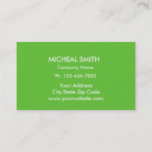 Landschaftsgestaltung den Rasen-Sorgfalt-Gärtner Visitenkarte (Rückseite)