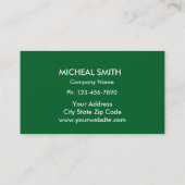 Landschaftsgestaltung den Rasen-Sorgfalt-Gärtner Visitenkarte (Rückseite)