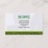 Landschaftsgestaltung der beruflichen visitenkarte (Rückseite)