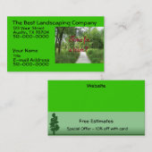 Landschaftsgestaltung der Geschäfts-Flyer Visitenkarte (Vorne/Hinten)