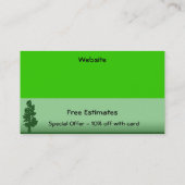 Landschaftsgestaltung der Geschäfts-Flyer Visitenkarte (Rückseite)