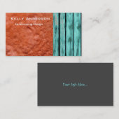 Landschaftsgestaltung der rustikalen visitenkarte (Vorne/Hinten)