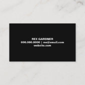 Landschaftsgestaltung der Visitenkarte (Rückseite)