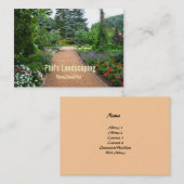 Landschaftsgestaltung der Visitenkarte (Vorne/Hinten)