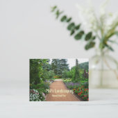 Landschaftsgestaltung der Visitenkarte (Stehend Vorderseite)