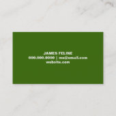 Landschaftsgestaltung der Visitenkarte (Rückseite)