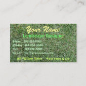 Landschaftsgestaltung der Visitenkarte-Schablone Visitenkarte (Rückseite)