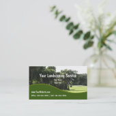 Landschaftsgestaltung der Visitenkarten Visitenkarte (Stehend Vorderseite)
